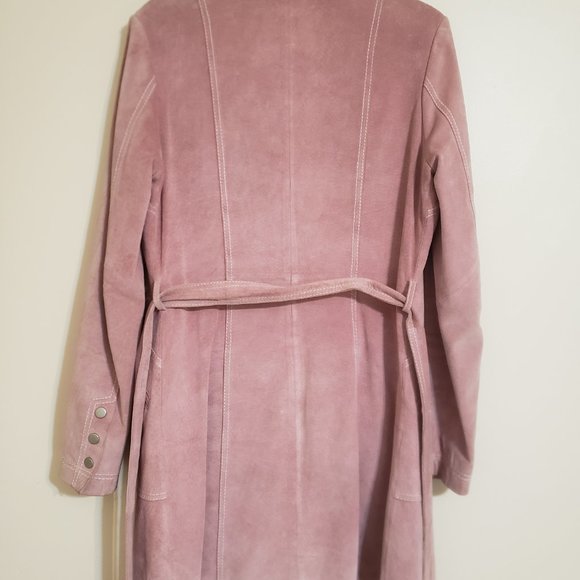 Vintage Light Pink Suede Arden B. Coat - Picture 5 of 6